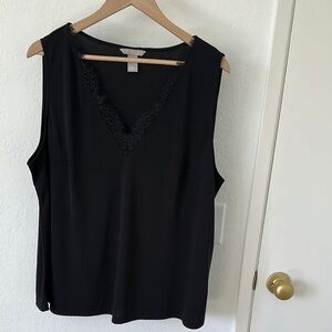 H&M Lace Black Sleeveless Top